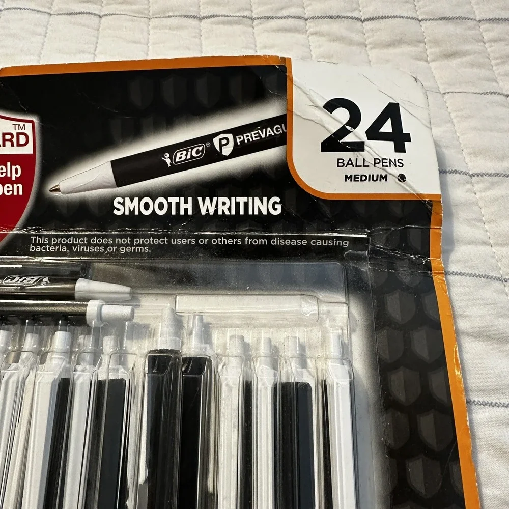 Bic Prevaguard Clic Stic Ballpoint black Ball Pen‎ 24 Count